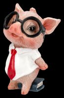 Witzige Schweinefigur im Hemd mit Krawatte - Patrick