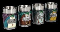Shot Glasses Lord of the Rings - 4 Hobbits Set