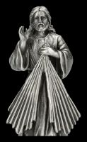 Heiligenfigur Zinn - Jesus Göttliche Barmherzigkeit
