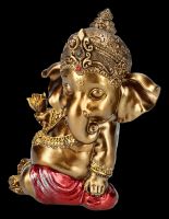 Ganesha Figurine Small with Flower