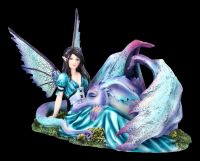 Elfen Figur mit Drache - Let Sleeping Dragons Lie