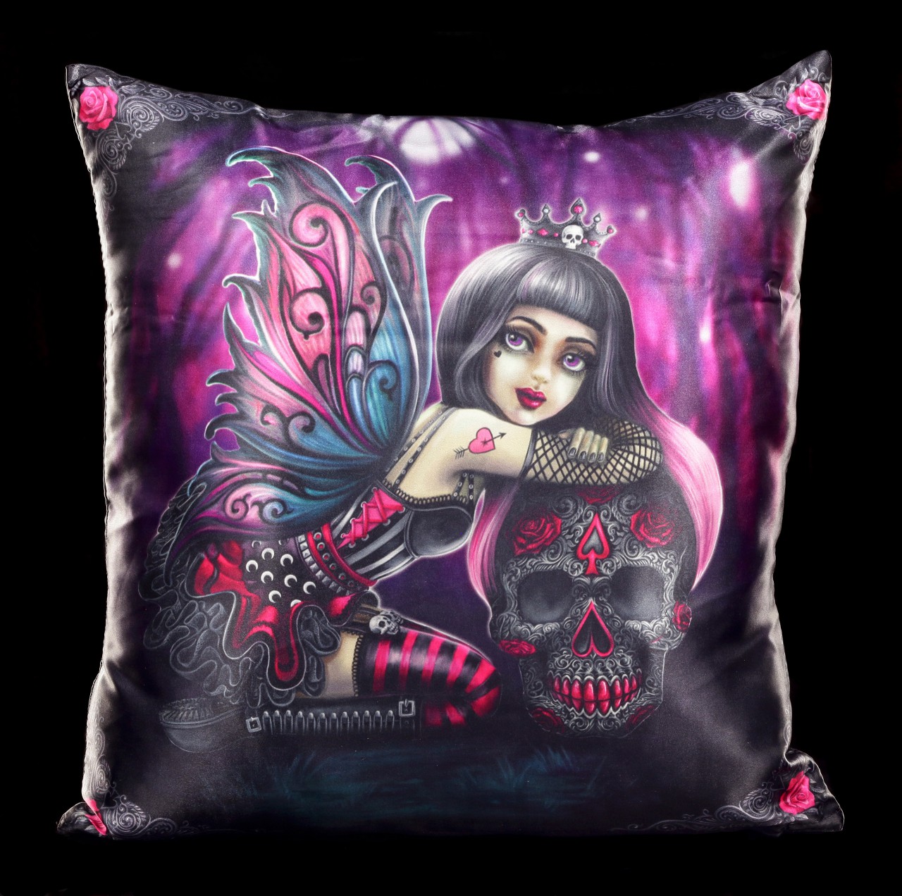 Cushion with Gothic Fairy - Lolita