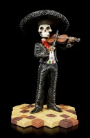 Skeleton Figurine - Mariachi Band Violin