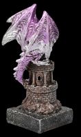 Drachenfigur - Guardian of the Tower lila