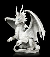 Checkmate Dragon Figurine - white