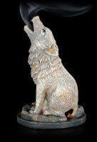 Incense Cone Burner - Wolf Howling