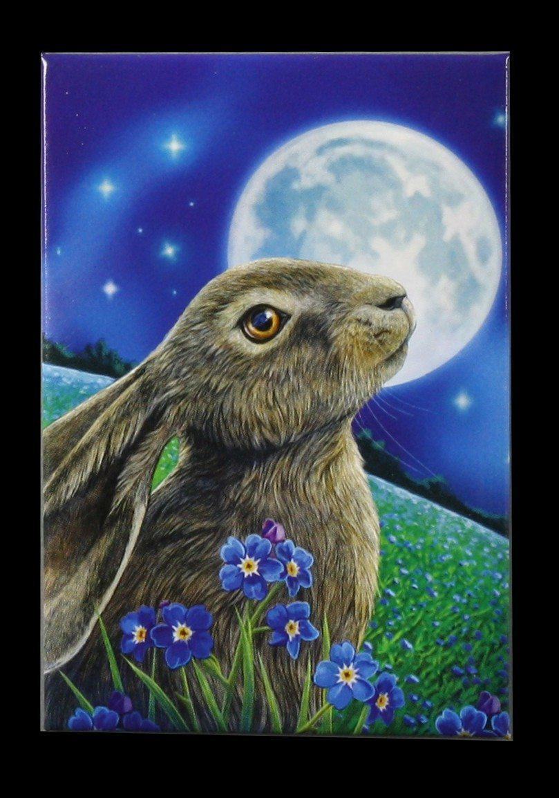 Magnet mit Hase - Moon Gazing Hare by Lisa Parker