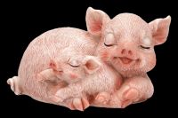 Mini Pig Figurine with Baby Pig - Cuddle