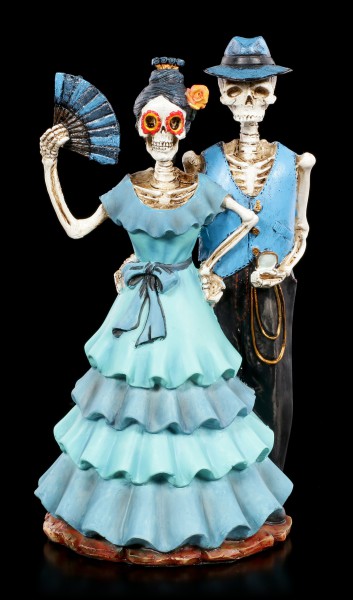 Skeleton Figurine - Wild West Blue