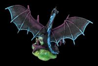 Pterosaur Drachen Figur blau-lila
