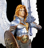 Erzengel Michael Figur mit Schwert und Schild