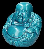 Keramik Buddha - Türkis groß