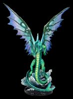Drachen Figur grün-blau - Wasserdrache