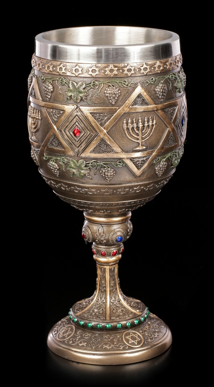 Goblet - David Star Decorated with Menorah