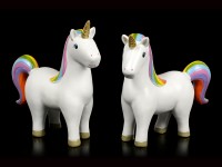 Rainbow Unicorn Figurines - Set of 2