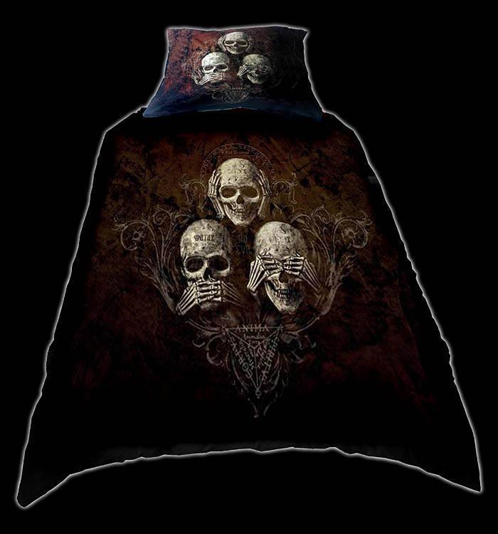 Alchemy Duvet Set with Skulls - No Evil