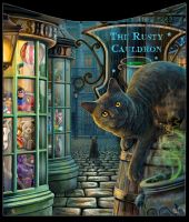 Kuscheldecke Hexen Katze - Rusty Cauldron