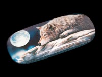 Glasses Case with Wolf - Quiet Reflection
