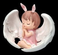 Dekofigur - Betendes Engelchen mit Flügeln rosa
