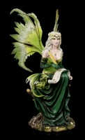 Fairy Figurine - Princess Gaia with Dragon