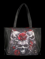 Faux Leather Bag - Skulls N&#39;Roses