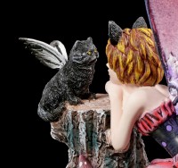 Elfen Figur - Catfairy Felinero mit kleiner Katze
