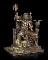 Zeus auf Thron mit Hera Figur