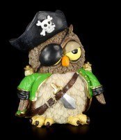 Pirate - Funny Owl Figurine