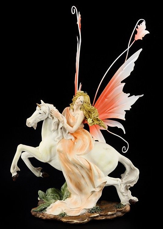 Fairy with Unicorn - Figurine