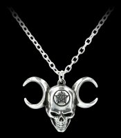 Alchemy Totenkopf Halskette - Lune Mystique