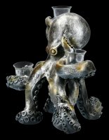 Große Kraken Figur als Teelichthalter