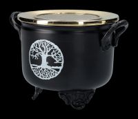 Resin Incense Burner - Cauldron Tree of Life