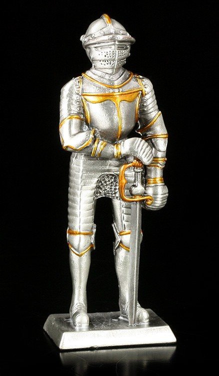 Zinn Ritter Figur mit Schwert III