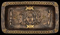 Plate Trinity Goddess - Mother, Virgin, Crone