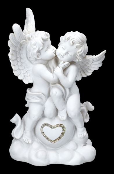 Engelfigur - Paar mit Herz