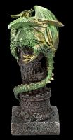 Drachenfigur - Guardian of the Tower grün