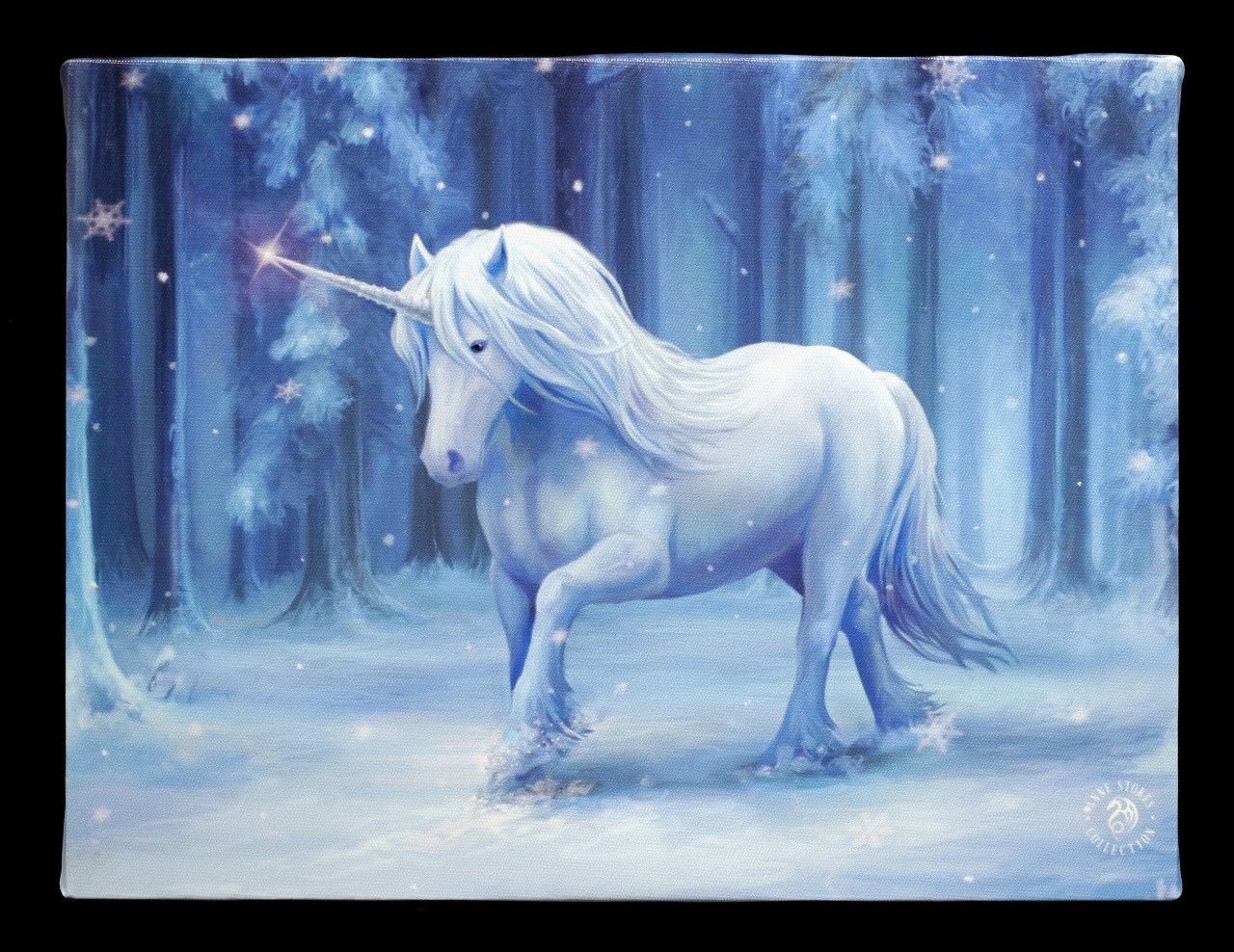 Small Canvas with Unicorn - Winter Wonderland