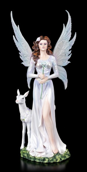 Elfen Figur - Lorie mit weißem Reh