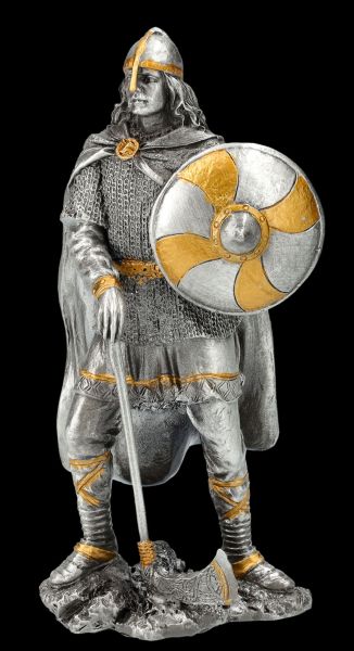 Pewter Figurine - Viking with Axe and Shield