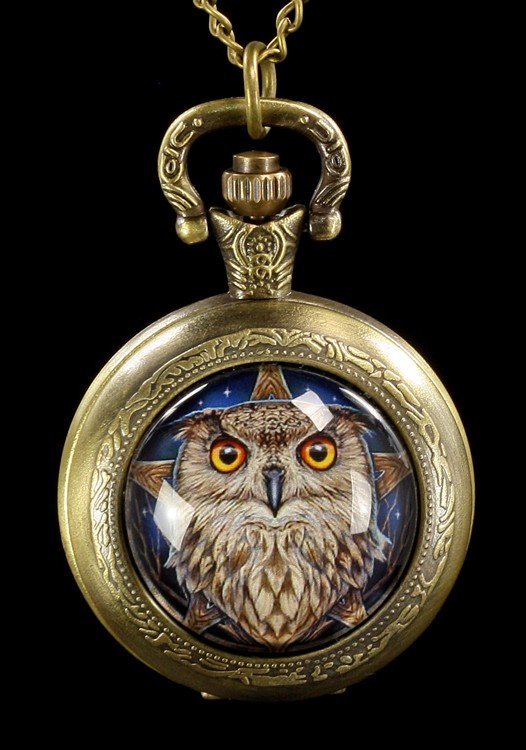 Fantasy Pocket Watch - Wise Owl
