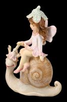 Fairy Figurine - Flower Fairy Riding on Snail