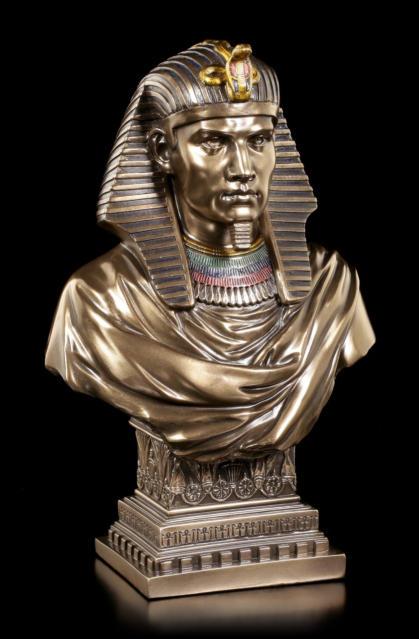 Egyptian Bust - Pharao Ramses II - bronzed