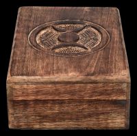 Wooden Tarot Box - Triple Moon