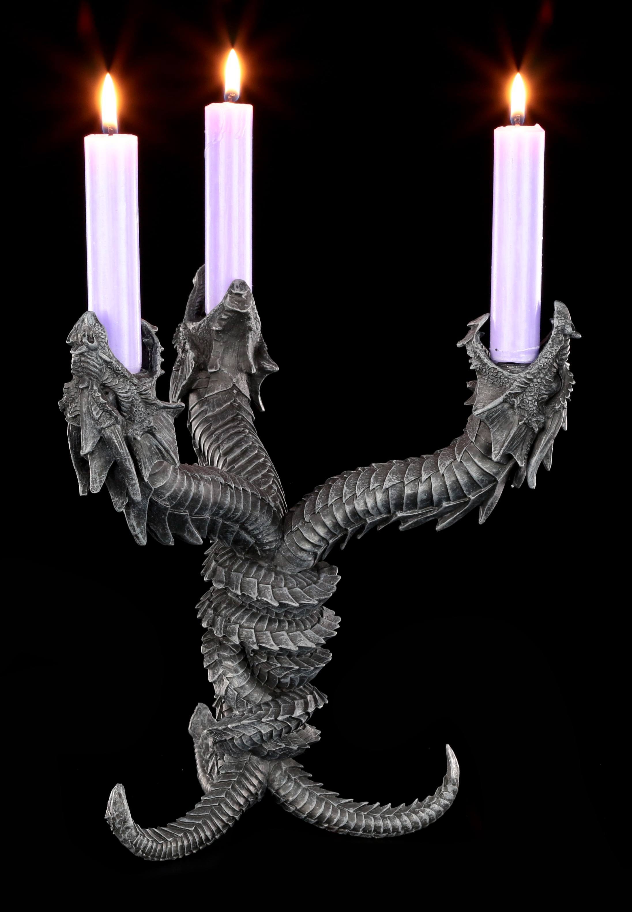 Gothic and Fantasy Dragon Beauty Candlestick