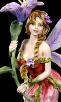 Fairy Figurine - Vivian with purple Flower