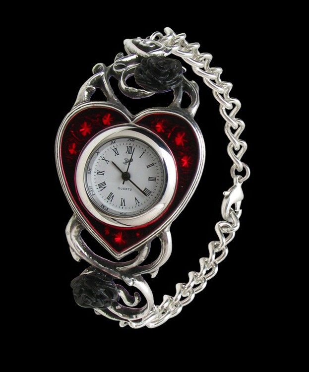 Bed Of Blood Roses - Alchemy Gothic Wrist Watch