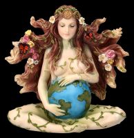 Gaia Figurine - Mother Earth Pregnant Hand Painted