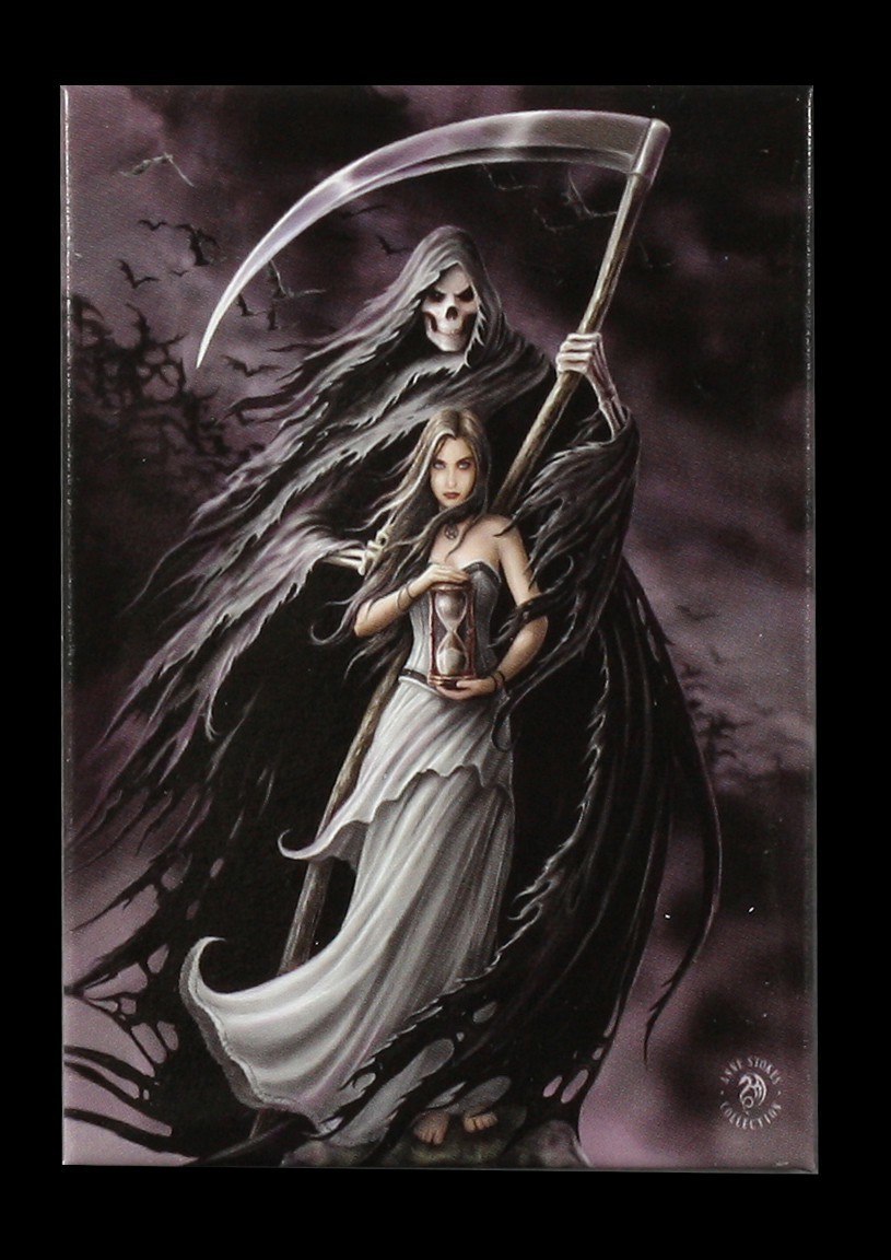Summon The Reaper Fantasy Magnet by Anne Stokes