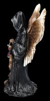 Grim Reaper Figurine with Lantern and Skull Wings