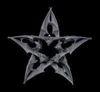 Wandrelief - Fledermaus Pentagramm - Dark Colony